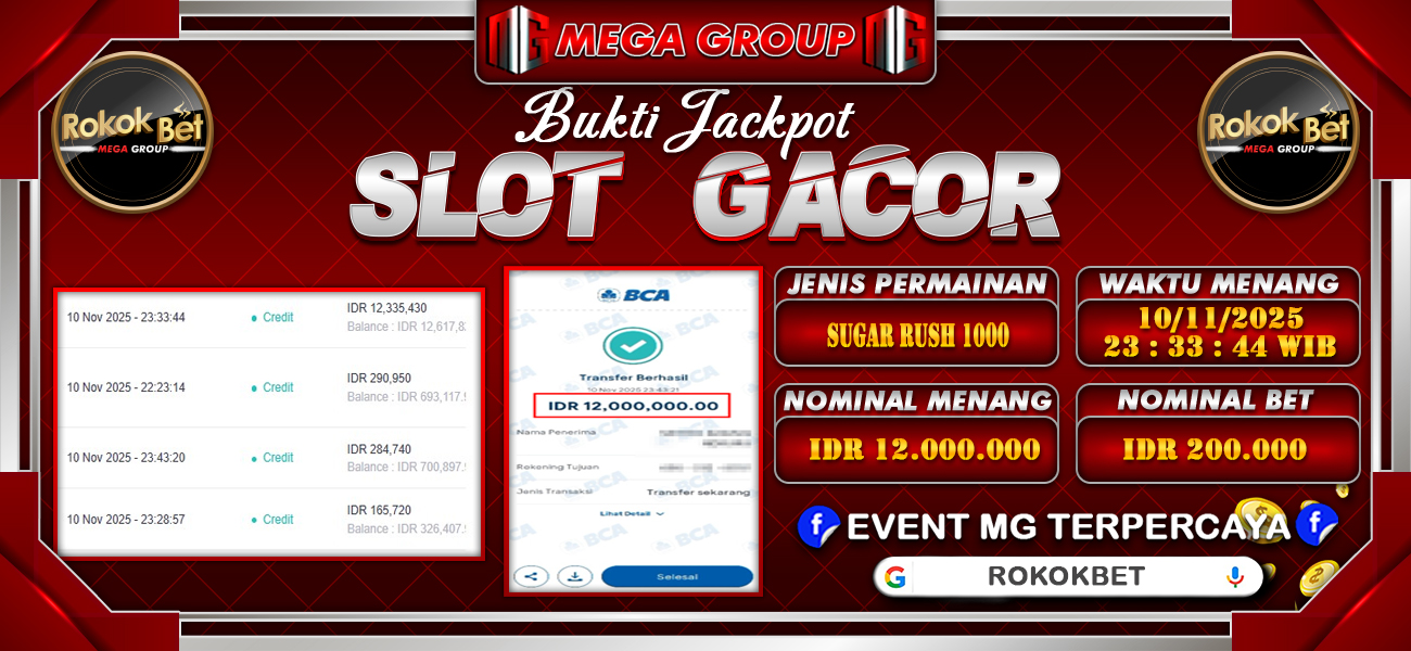 Bukti JP situs Rokokbet hari Selasa, 11 November 2025